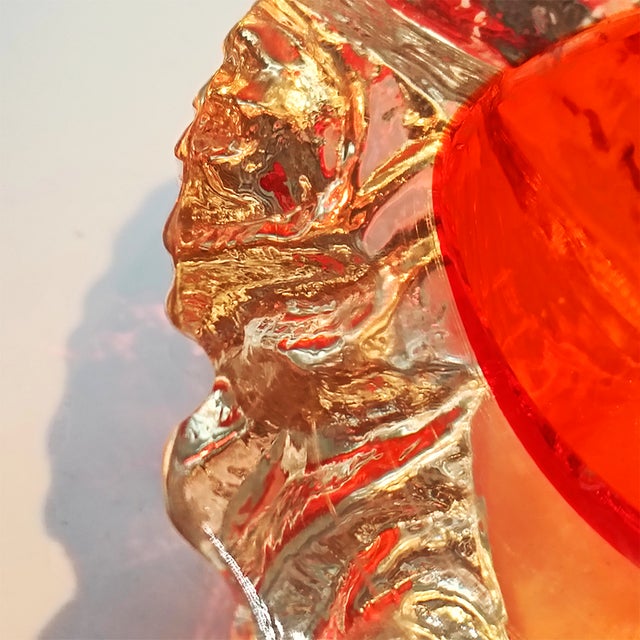 Gold Large Geode Ashtray in Murano Glass by Flavio Poli for Seguso, 1960s For Sale - Image 8 of 12