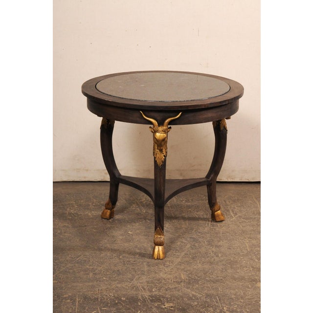 Mid 20th Century French Table w/Goat Head & Hoof Accents For Sale - Image 5 of 9