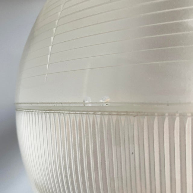 Mid-Century Modern Italian Glass and Metal Feltre Chandelier by Ignazio Gardella for Greco, 1960s For Sale - Image 13 of 16