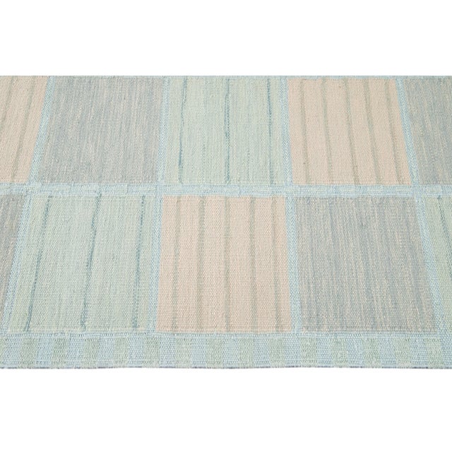 Textile 21st Century Pastel Modern Swedish Style Rug For Sale - Image 7 of 13