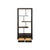 Asian Inspired Asymmetrical Dark Brown Shelving Display Cabinet Divider For Sale - Image 4 of 12