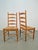 Wood Vintage Brutalist Wicker Ladder Chairs in the style of Charlotte Perriand, 1960s, Set of 2 For Sale - Image 7 of 12