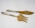 Metal French Art Nouveau Sterling and Vermeil 2pc Fish Server Set For Sale - Image 7 of 11