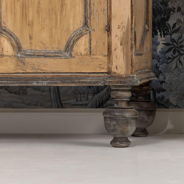 18th C. Italian Birch & Maple Wood Cabinet in the Baroque Style For Sale In Wichita - Image 6 of 12