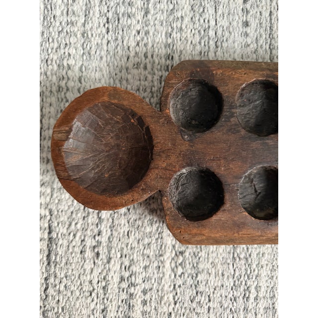 Vintage Rustic African Mancala Board For Sale In New York - Image 6 of 8