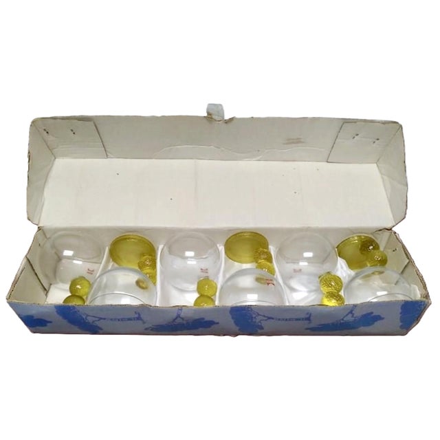 Yellow Vintage Lacs Italian Glasses, Joe Colombo Style For Sale - Image 8 of 15