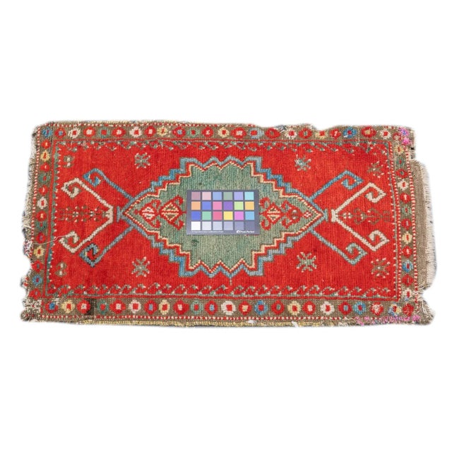 Antique Konya (One of Pair) Rug 1'6'' X 2'11'' For Sale - Image 4 of 12