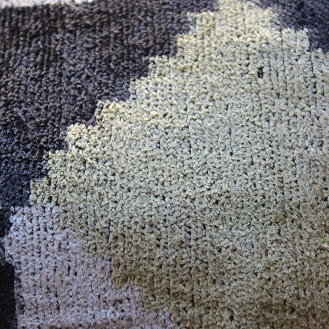 Contemporary Contemporary Bohemian Multi Color Hand Knotted Pillow For Sale - Image 3 of 8