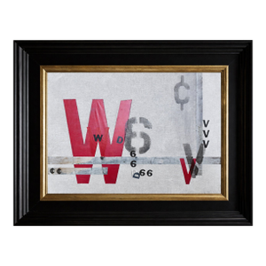 Vintage 1970s Abstract Mixed Media Collage Painting on Panel, Signed “W”