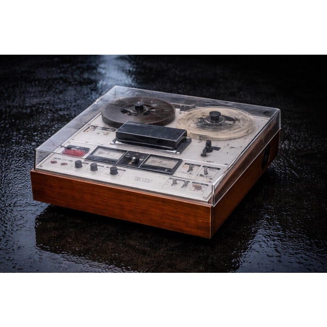 Vintage Sony Tc-630d Solid State Reel-to-Reel Tape Recorder in Original Wood Case With Dust Cover and Original Manual For Sale In Los Angeles - Image 6 of 7