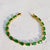 Baguette 9 Ct Natural Emerald Tennis Bracelet in 14k Yellow Gold For Sale In New York - Image 6 of 10