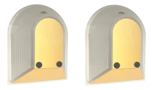 Italian Gold Tesi Wall Sconces by Roberto Fiorato for Prisma, 1980s, Set of 2