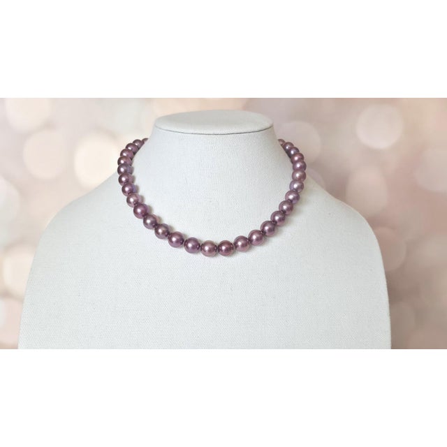 Early 21st Century Genuine Edison Freshwater Pearl Necklace With 14k Gold Clasp For Sale - Image 5 of 12