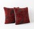 Mid-Century Modern Anatolian Oushak Rug Pillow Cover 15'' X 15'' - Set of Two For Sale - Image 3 of 4