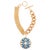 Blue Miriam Salat Gold and Filagree Clear Bracelet Set In Sterling Silver & Topaz For Sale - Image 8 of 18