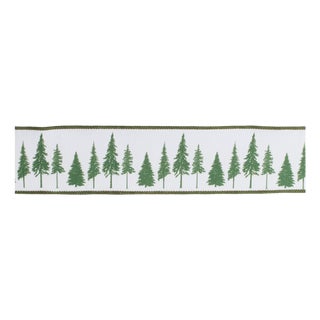 Pine Tree Wired Ribbon (Set of 2) For Sale