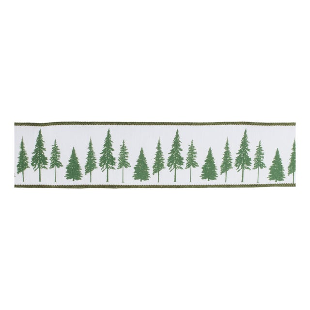 Pine Tree Wired Ribbon (Set of 2) For Sale