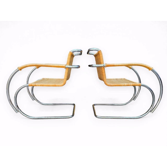 Tan Mr 20 Cantilever Arm Chair by Mies Van Der Rohe for Stendig For Sale - Image 8 of 14