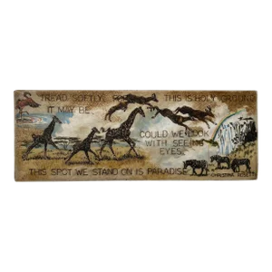 Nancy Strailey Wildlife Etching With Christina Rosetti Quote