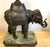 Late 20th Century Maitland-Smith Bronze Asian Elephant Table Lamp on Serpentine Marble Base For Sale - Image 11 of 14