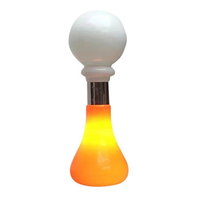 Mid-Century Italian Glass Floor Lamp attributed to Mazzega For Sale