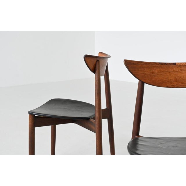 Dining Chairs in Rosewood by Harry Østergaard for Randers Møbelfabrik, 1960, Set of 2 For Sale - Image 12 of 18