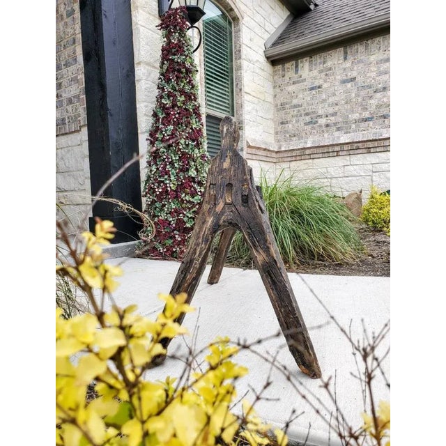 Brown Rustic Italian Primitive Hand Carved Farm Tool For Sale - Image 8 of 11
