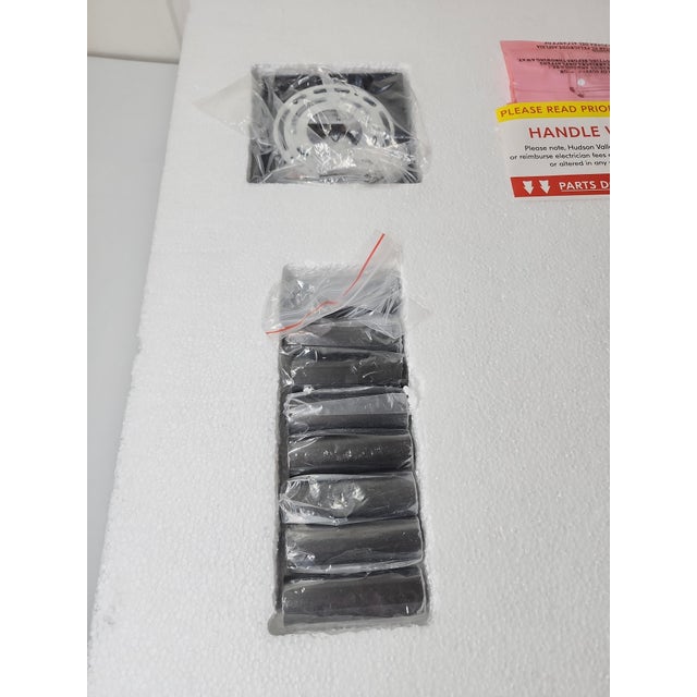 Hudson Valley 27" Georgia Rattan Pendant Lights in Old Bronze Finish – New in Box For Sale - Image 9 of 10