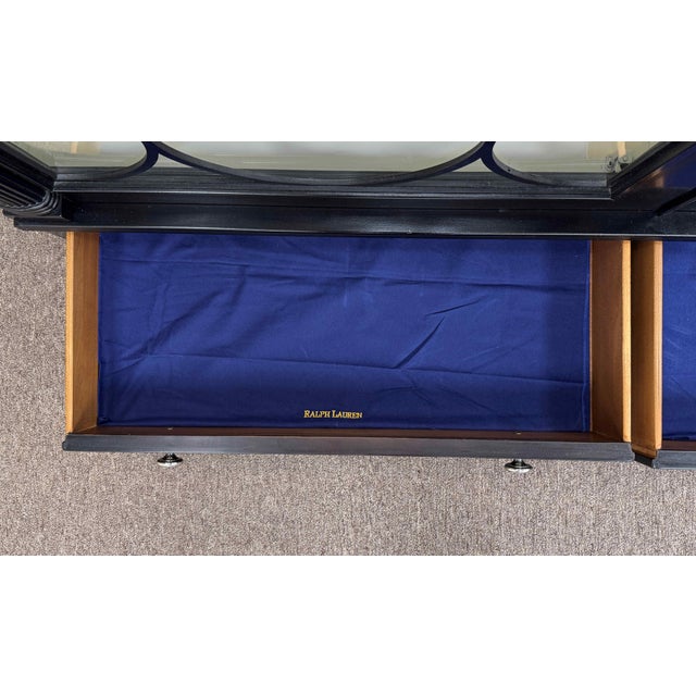 Ralph Lauren Bel Air Lighted China Display Cabinet For Sale - Image 17 of 18