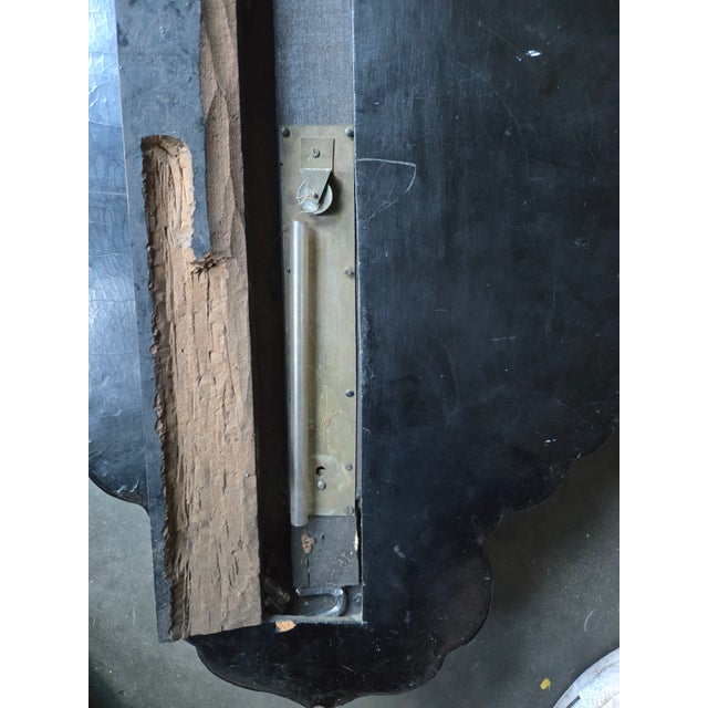 19th C Papier Mache Victorian Barometer Not Working For Sale - Image 9 of 11