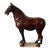 Antique Tang Sancai Terracotta Horse in Brown Glaze - Exquisite Form and Detail For Sale