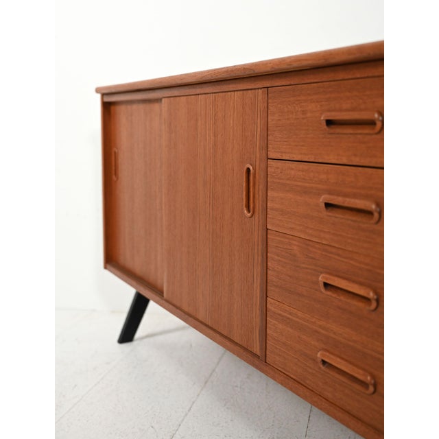 Small Two-Tone Scandinavian Sideboard, 1960s For Sale - Image 9 of 13