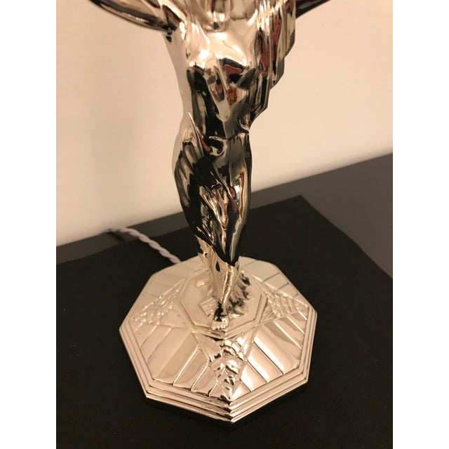 French Art Deco Table Lamp by Muller Frères Luneville For Sale In New York - Image 6 of 13