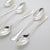 Vintage Italian Handmade Genuine Silver Sugar Spoons, 1970s, Set of 6 For Sale - Image 6 of 15