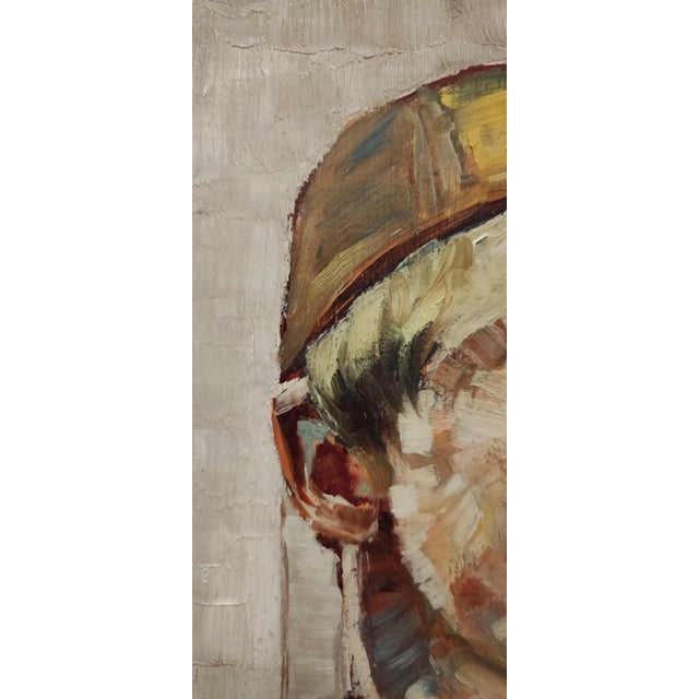 G. Baur, Berger des Alpes et sa pipe, Oil on Wood, Framed For Sale - Image 6 of 11