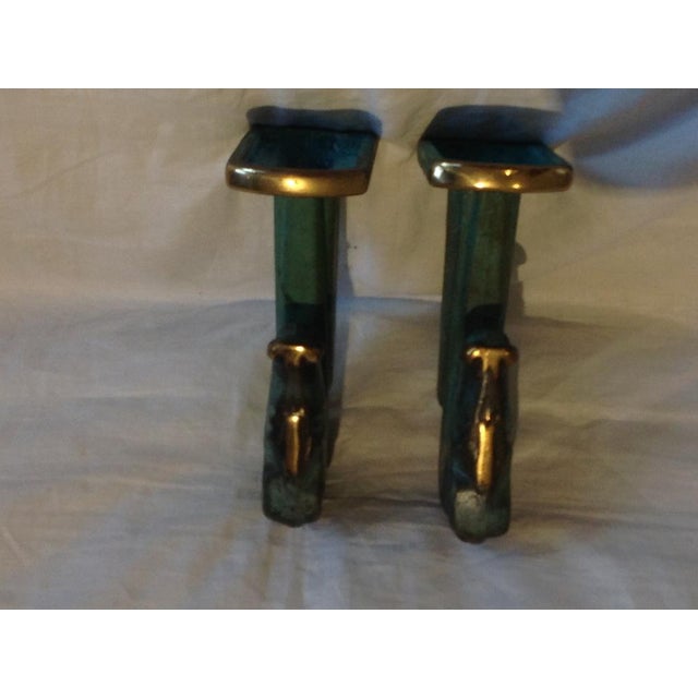 Metal Bookends, 1970s, Set of 2 For Sale - Image 7 of 9