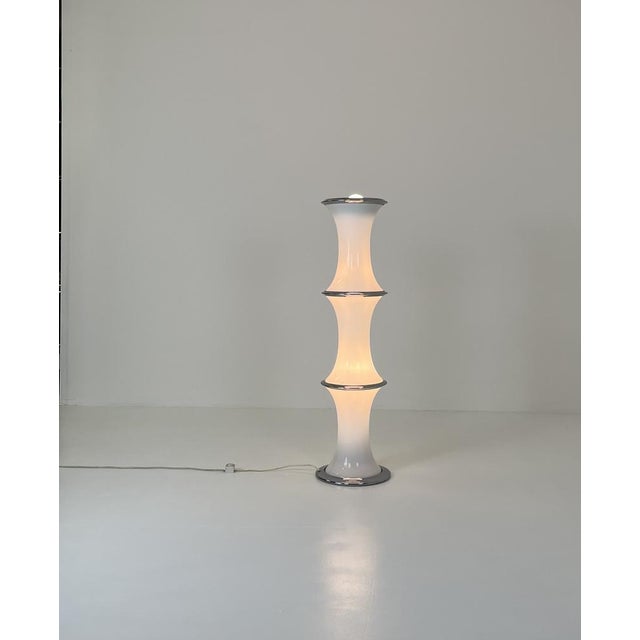 Bamboo Floor Lamp by Enrico Tronconi for Vistosi, 1970 For Sale - Image 4 of 9