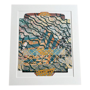 1980s Modernist Mixed Media - Jackie Rice (Smithsonian Artist / Risd Dean) - Axa Financial Collection