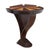 An amazing Art Deco half-round demi-lune console table. It features an inlay sunray design using rosewood and teak. The...