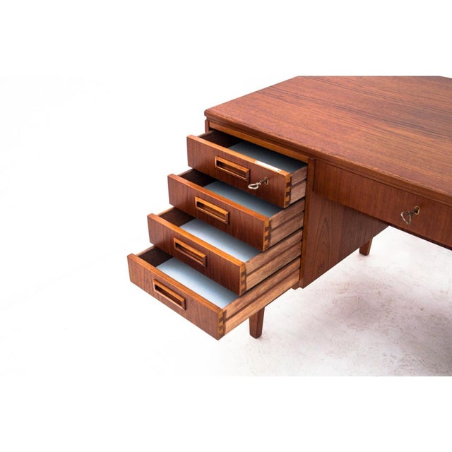 Wood Vintage Danish Teak Desk, 1960s For Sale - Image 7 of 16