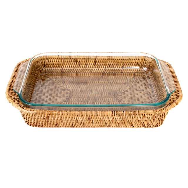 Artifacts Trading Company's hand woven pyrex holders provide the perfect accent to any table setting with a tight weave,...