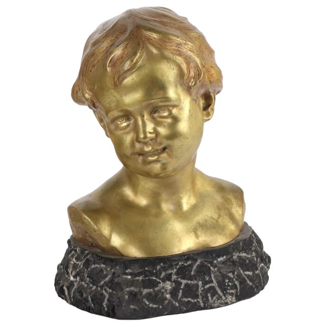 Head of Child by Léopold Morice For Sale