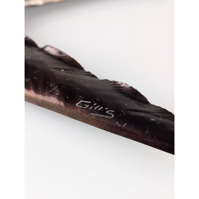 1970s Metal Swallow Wall Sculptures, 1970s, Set of 2 For Sale - Image 5 of 14