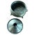 Late 20th Century Antique Pewter Spittoon Funnel Lid 7” Saloon Tobacco Cuspidor For Sale - Image 5 of 11