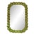 Murano Wave Mirror in Olive Green For Sale