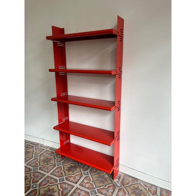 Vintage Italian Red Wall Unit, 1970s For Sale - Image 14 of 14