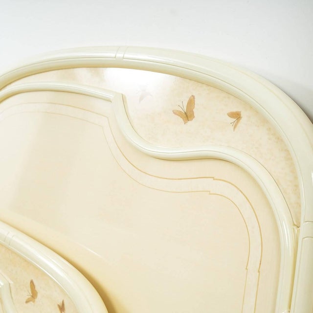 Vintage White Lacquered Bed For Sale - Image 4 of 7