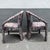 Postmodern Vintage Postmodern. Purple Pink and Blue Arm Chairs - A Pair For Sale - Image 3 of 6
