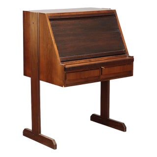 Tambour Roll-Top Desk, 1960s For Sale