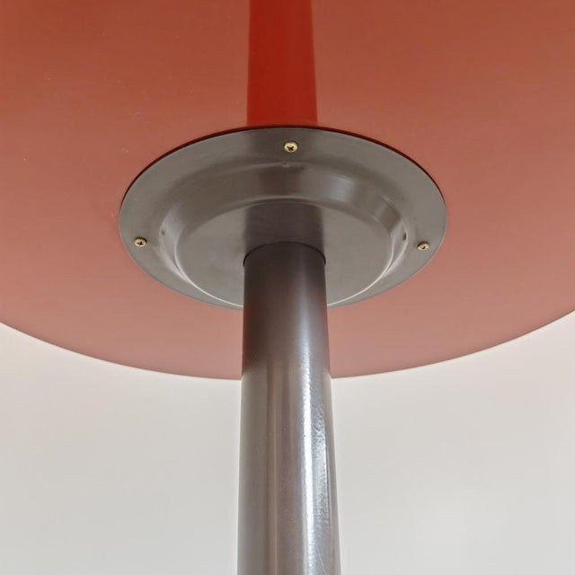 Gray Red Artona Coffee Table attributed to Afra Tobia Scarpa for Maxalto, 1980s For Sale - Image 8 of 17